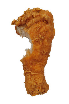 Fried Chicken Leg With Bite