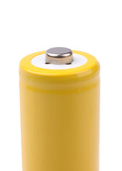 Rechargeable Ni-Cd battery close upor macro