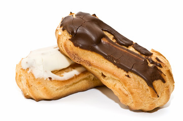 pasteles petisú de dos chocolates