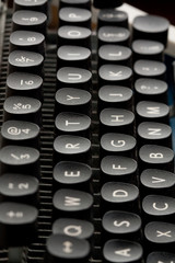 Old typewriter keyboard