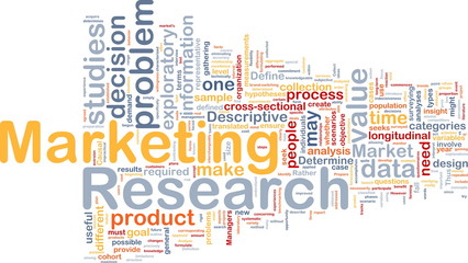 Marketing research background concept