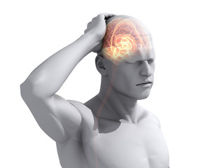 Kopfschmerz/Migräne Illustration