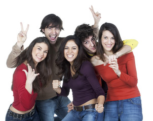 groupe de jeunes volontaire
