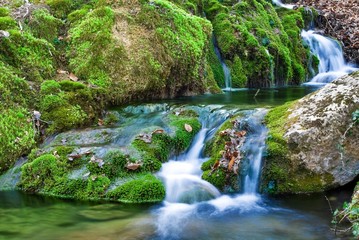 beautiful water cascade