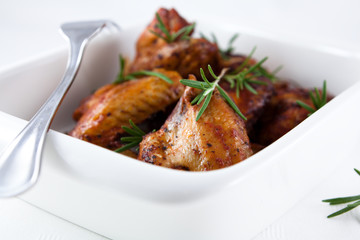 Chicken wing with rosemary