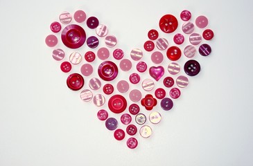 coeur de boutons