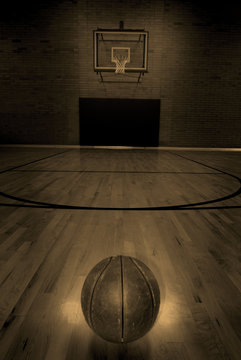 Basketball and Basketball Court