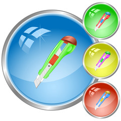 Naklejka premium vector icon of knife