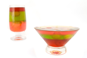 jelly in glass