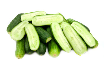 cucumbers isolated