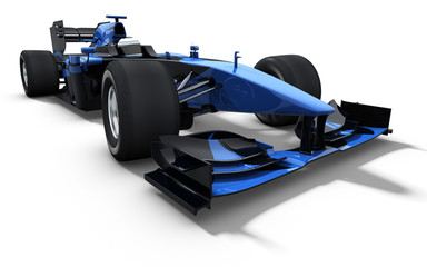 race car - black and blue