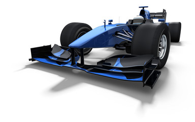 race car - black and blue
