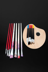 Brushes and Palette