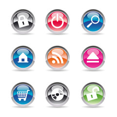 Collection de pictos glossy