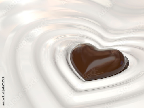 Шоколадное сердце бесплатно