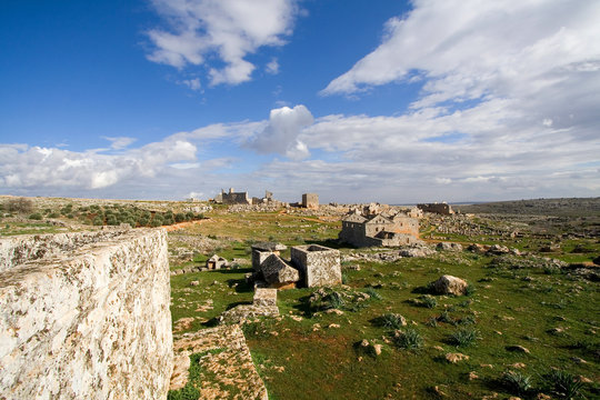 View of the dead city of Serjilla