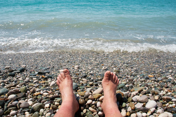 Feet and the sea