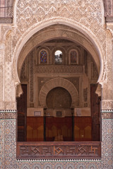 Old university in the medine of Fes (Morocco)
