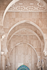 Arab arches in the Hassan II Mosque in Casablanca, Morocco