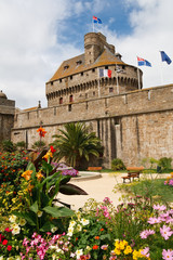 Saint-Malo City Wall & Guard Tower, Brittany, France