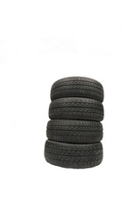Fototapeta na wymiar worn old tyre