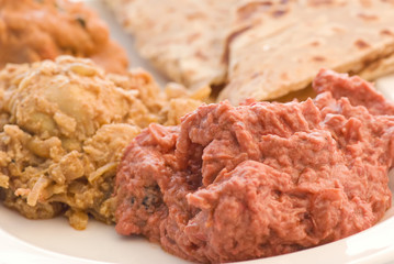 Hühnchen Tikka und Panir mit Chapati