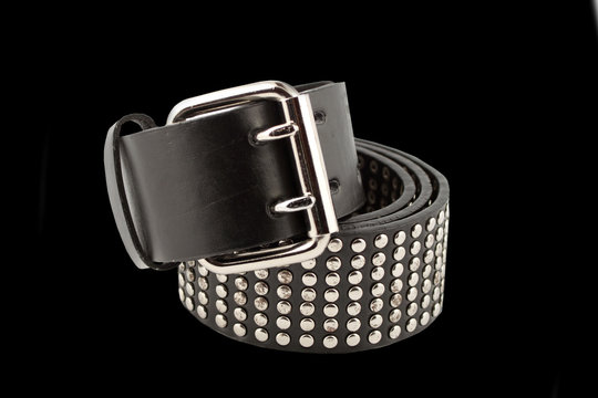 Black Studded Trendy Fashion Belt