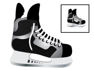 Naklejka premium Hockey skates