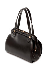 Naklejka premium Retro handbag isolated on white
