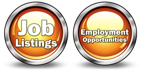 Glossy 3D Style Buttons "Job Listings/Employment..."