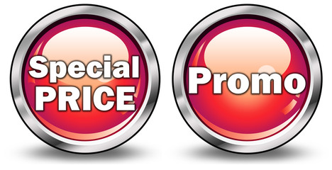 Glossy 3D Style Buttons "Special Price/Promo"