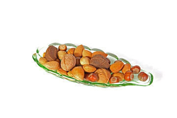 Mixed festive nuts.