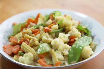 Fototapeta na wymiar Chinese vegetable dish