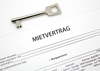 Mietvertrag mit Schlüssel