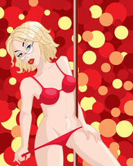 Beautiful women in lingerie, vector