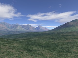 Fototapeta premium Hügellandschaft