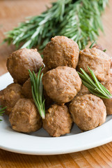 Meatballs with rosemary