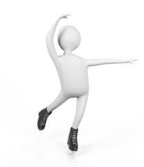 3d person on a skating