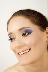 Fototapeta premium Lachendes Model