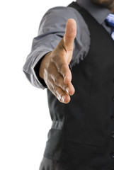 Fototapeta premium African american business handshake