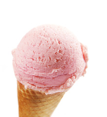 pink ice cream