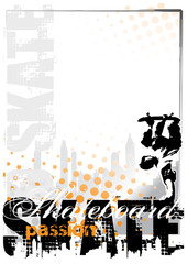 Obraz premium skateboard background