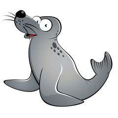seehund robbe cartoon lustig tier