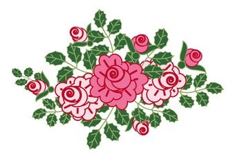 vignette of roses