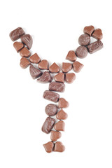 letter from chocolates