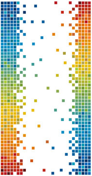 rainbow colors pixels