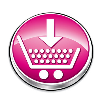 recommend clip art: Pink shopping cart button