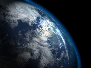 Te beautyful planet Earth, from the space