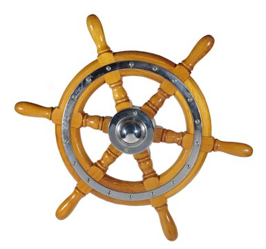 wooden metal wheel steering
