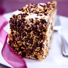 Close up of cream cake